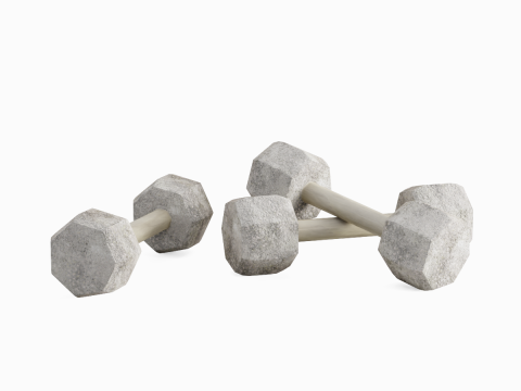 Concrete Dumbell 02 Model 3D