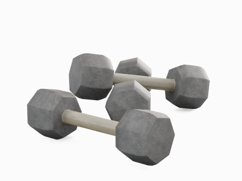 Concrete Dumbell 03 3Dモデル
