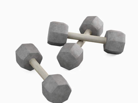 Concrete Dumbell 03 3Dモデル