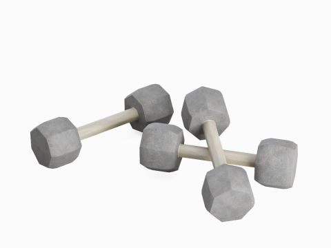 Concrete Dumbell 03 3Dモデル