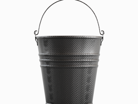 Carbon Fiber Steel Bucket 3D 모델