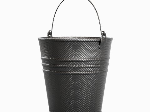 Carbon Fiber Steel Bucket 3D 모델