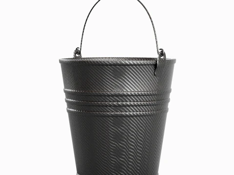 Carbon Fiber Steel Bucket 3D Model