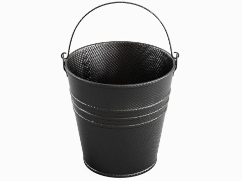 Carbon Fiber Steel Bucket 3D Model