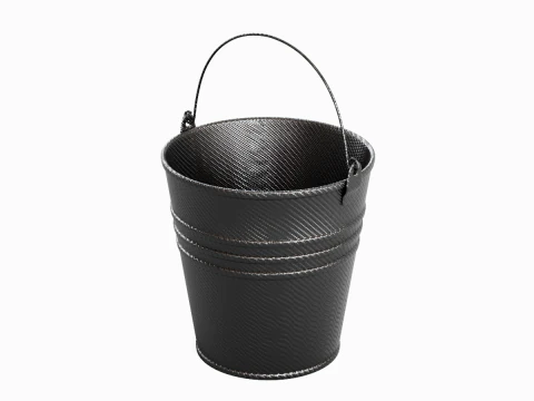 Carbon Fiber Steel Bucket 3D Model