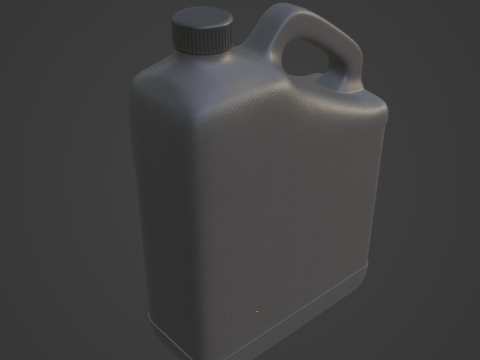 Grainy Plastic Canister 06 3D मॉडल