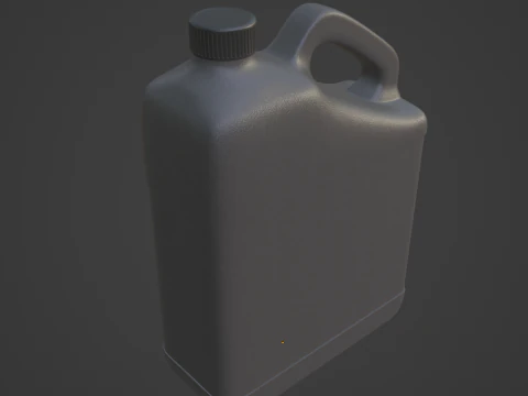 Grainy Plastic Canister 06 3D Model