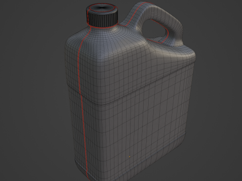 Grainy Plastic Canister 06 3D मॉडल