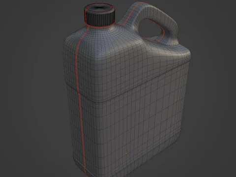 Grainy Plastic Canister 06 3D Model