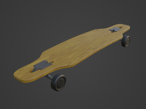 Longboard 01 3Dモデル