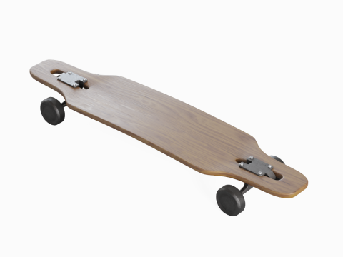 Longboard 02 3Dモデル