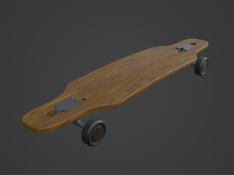 Longboard 02 3Dモデル