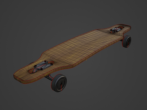 Longboard 02 3Dモデル