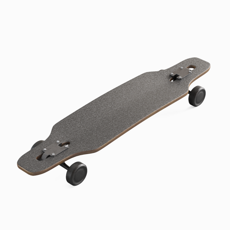 Longboard 03 3D Model .c4d .max .obj .3ds .fbx .stl .blend