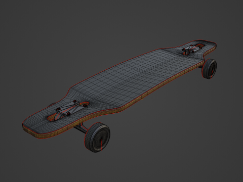 Longboard 03 3D Model