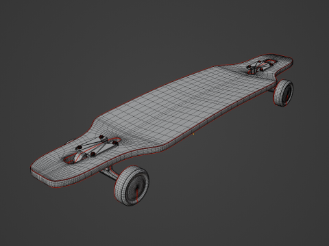 Longboard 03 3D Model