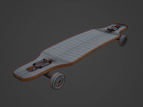 Longboard 04 Model 3D