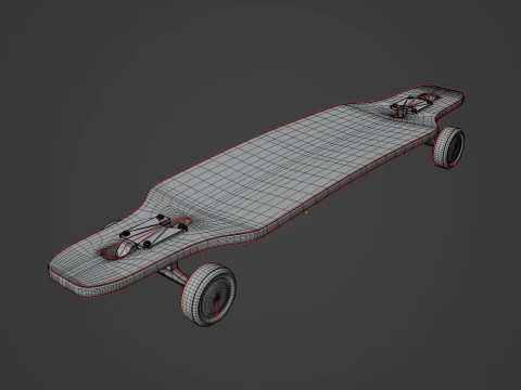 Longboard 04 Model 3D