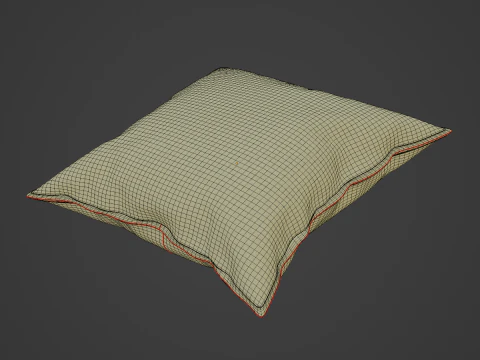 Fabric Pillow 01 3D Model