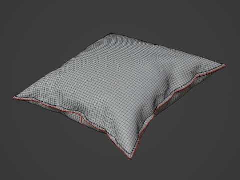 Fabric Pillow 01 3D Model