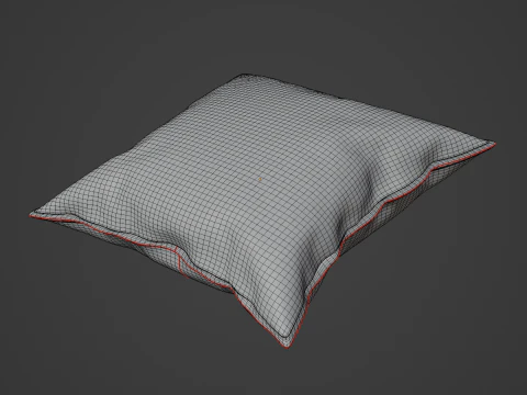 Fabric Pillow 01 3D Model