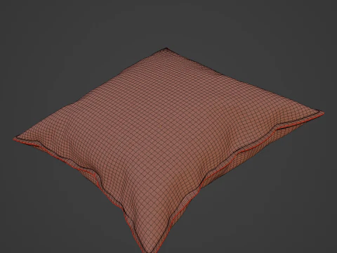 ファブリックピロー02 3Dモデル