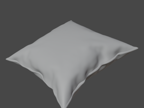 Fabric Pillow 02 3D Model