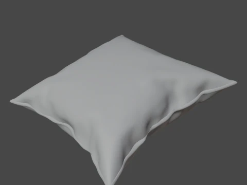 ファブリックピロー02 3Dモデル