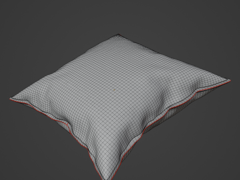 Fabric Pillow 02 3D Model