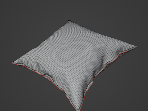Fabric Pillow 03 3D Model