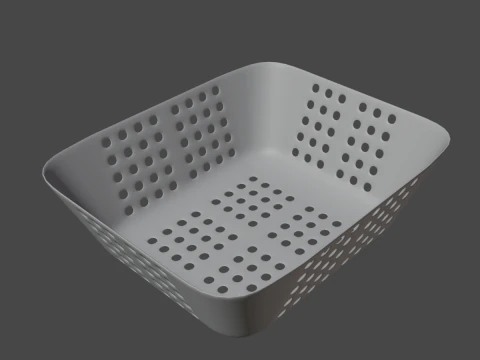 플라스틱 바구니 01 3D 모델