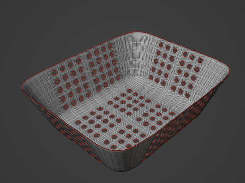 Plastic Basket 01 3Dモデル