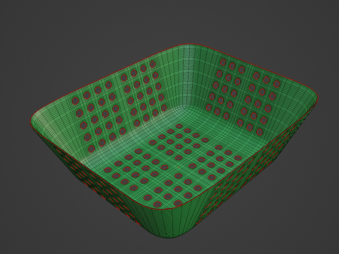 Plastic Basket 02 3Dモデル