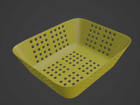 Plastic Basket 03 3D Model