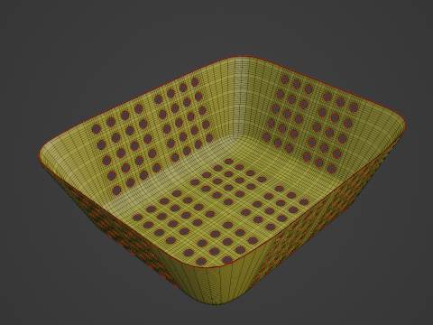 Plastic Basket 03 3D Model
