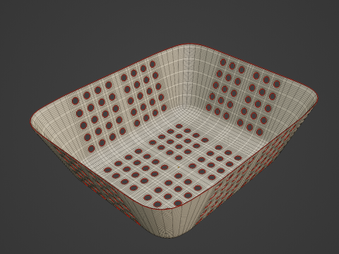 Plastic Basket 05 3Dモデル