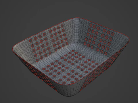 Plastic Basket 06 3D Model