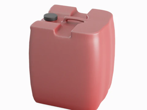 Plastic Canister B 02 3D Model