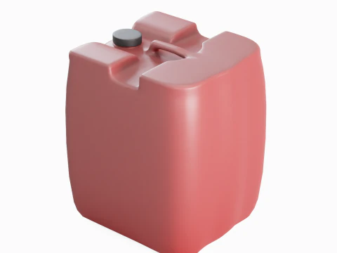 Plastic Canister B 02 3D Model