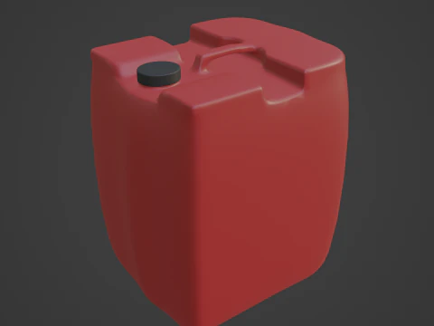 Plastic Canister B 02 3D Model