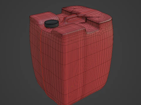 Plastic Canister B 02 3D Model
