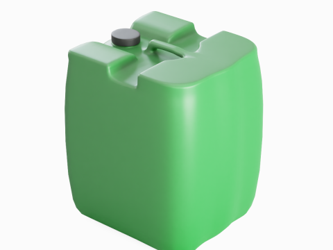 Plastic Canister B 03 3D 모델