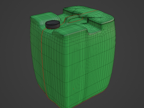 Plastic Canister B 03 3D 모델
