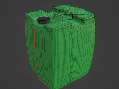Plastic Canister B 03 3D Model