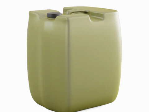 Plastic Canister B 04 3D Model