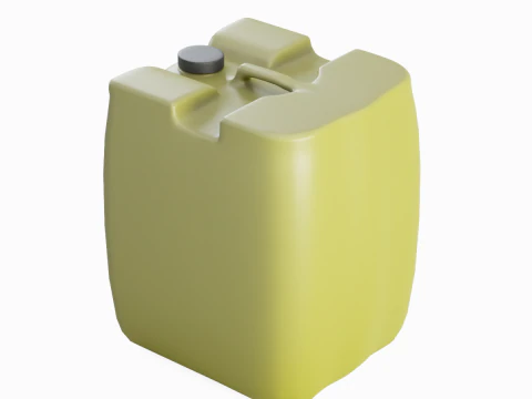 Plastic Canister B 04 3D Model