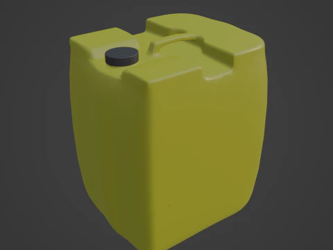 Plastic Canister B 04 3D Model