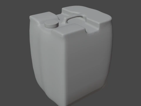 Plastic Canister B 04 3D Model