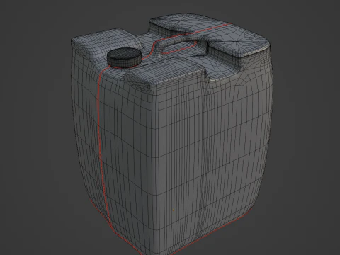 Plastic Canister B 06 3D Model