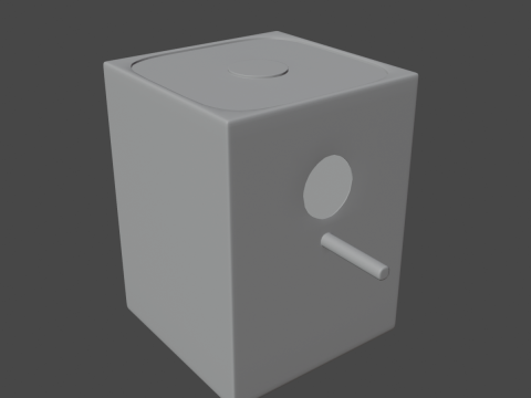 Wooden Birdhouse B 02 3D Model